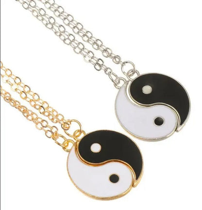 2022 New Best Friend Bracelet 2 Matching Yin Yang Adjustable Rope Bracelet Neckl