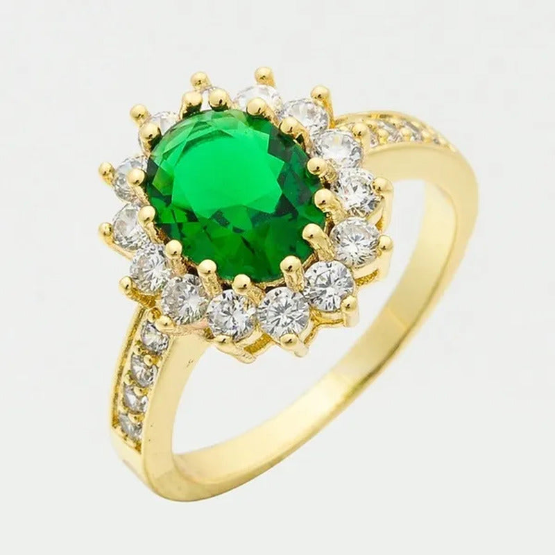 5-Color Noble 3.16Ct Sapphire/White/Emerald/Ruby/Amethyst Diamonique Wedding Eng