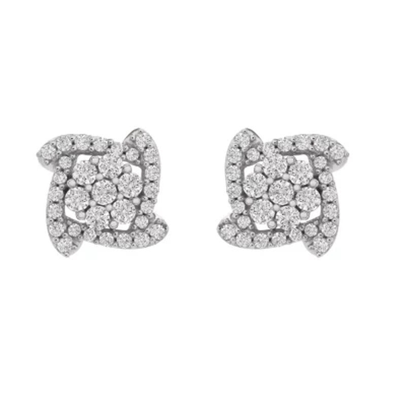 0.25 CT. T.W. Diamond Earrings in 14K White Gold