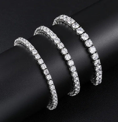 Necklace for Women Gorgeous Men'S Gold Tennis Chain Icy Diamonds Hip Hop Choker