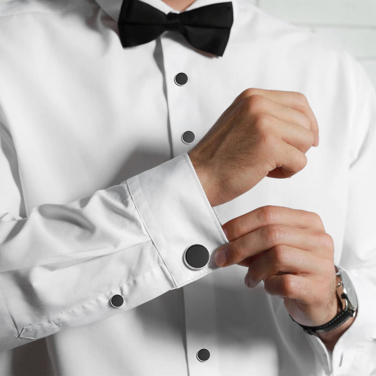 Stainless Steel Cuff Links Classic Tuxedo Shirt Cufflinks & Shirt Accessories Un