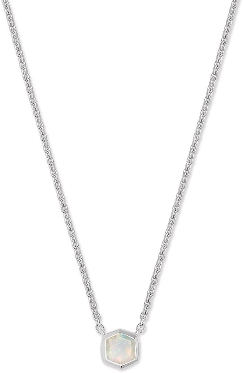 Davie Pendant Necklace in Sterling Silver, Fine Jewelry for Women