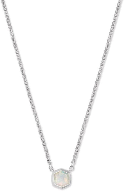 Davie Pendant Necklace in Sterling Silver, Fine Jewelry for Women