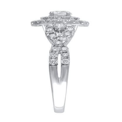 1 Carat T.W. (I2 Clarity, H-I Color) Brilliance Fine Jewelry Oval Cut Diamond En