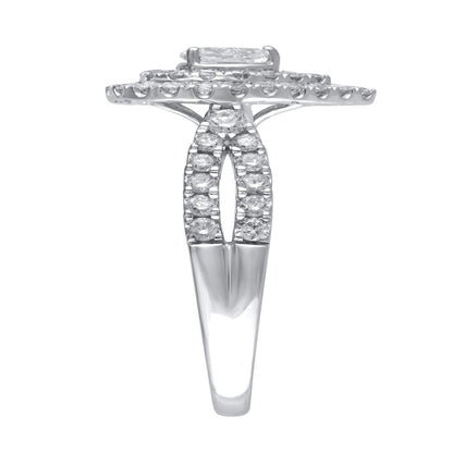 1 Carat T.W. (I2 Clarity, H-I Color) Brilliance Fine Jewelry Pear Cut Diamond En