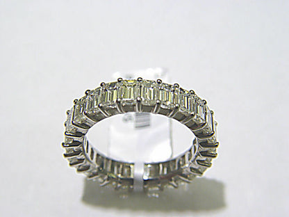 27 EMERALD SHAPE DIAMOND ETERNITY BAND
