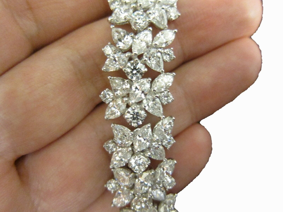 DIAMOND BRACELET FIFTY FOUR ROUND THIRTY SIX PEAR FIFTY FOUR MARQUISE BRACELET