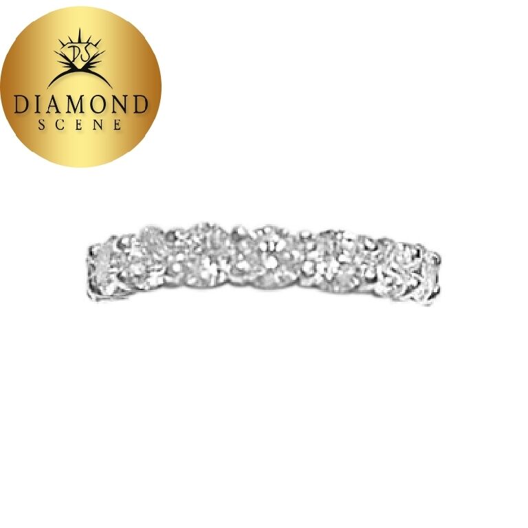 diamond band eternity small portion gold back for size
