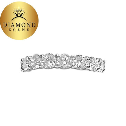diamond band eternity small portion gold back for size