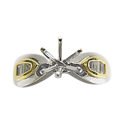 DIAMOND BAGUETTE SHAPE CHANNEL SET SETTING 6 PRONG SET