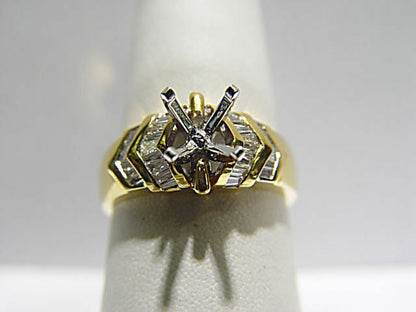 DIAMOND BAGUETTE SET CHANNEL SET SETTING 4 PRONG