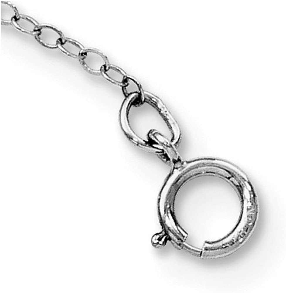 925 Sterling Silver Diamond Mystique Platinum-Plated Dia/Sapphire Blue September