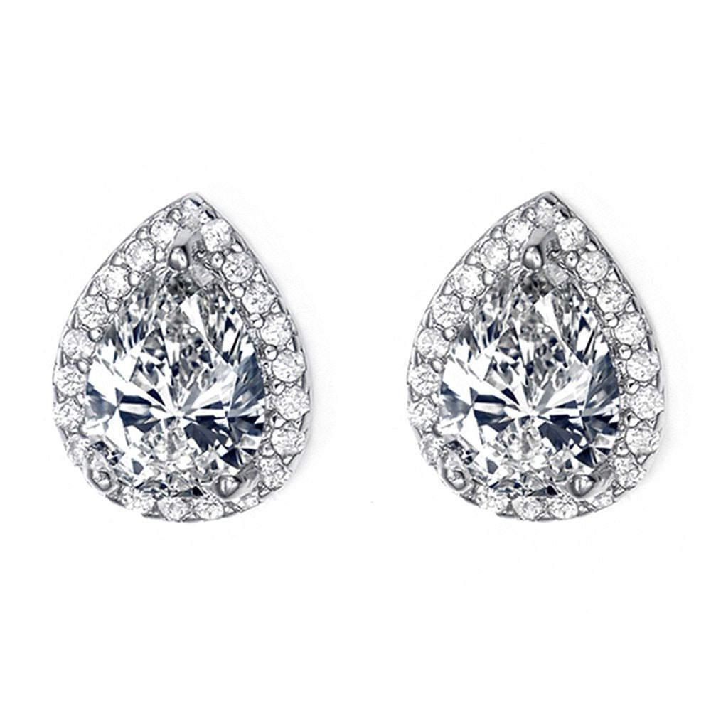 Inlaid Earring Minimalist Jewelry Gift Diamond Metal Ladies Vintage Flash Earrin