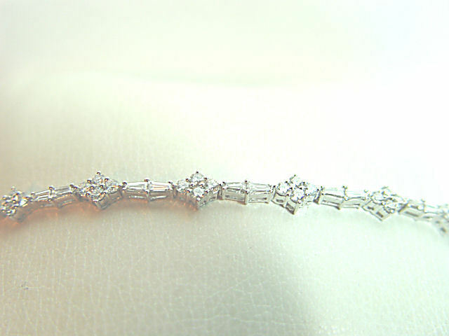 DIAMOND ROUND 52 STONE BAGUETTE 26 STONE BRACELET