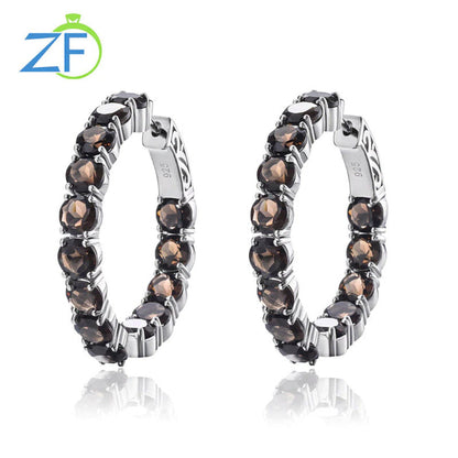 925 Silver Clip Earring for Women Natural Peridot 15.5 Carats Real Gem Colorful