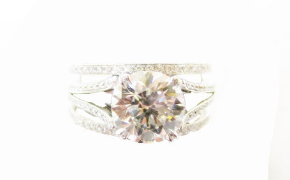 GIA CERTIFIED H COLOR GRADE VS2 CLARITY GRADE ROUND BRILLIANT DANIEL K DESIGNER