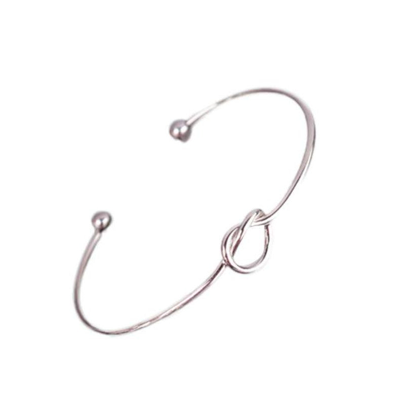 Jewelry Clearance Bracelets Chic Fashion Simple Knot Bangle Cuff Opening Bracele