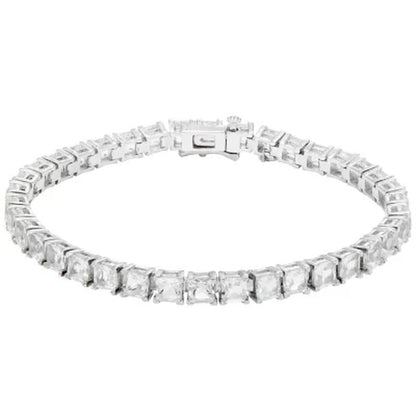 12 CT. T.W. Lab White Sapphire Bracelet in Sterling Silver
