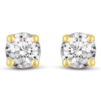 0.30 CT. T.W. round Shape Diamond Earrings in 14K Gold