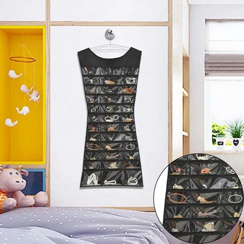 New Jewelry Large Hanging Storage Bag Jewelry Holder Necklace Bracelet Earring R