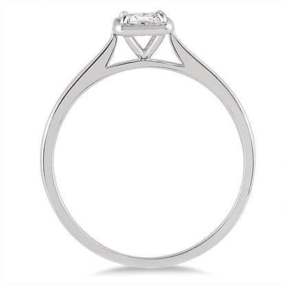 Women'S 1/3 Carat TW Princess Diamond Halo Ring in 14K White Gold (J-K-L Color,