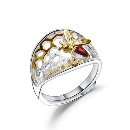 Designer Natural Wind Opening Adjustable Ring