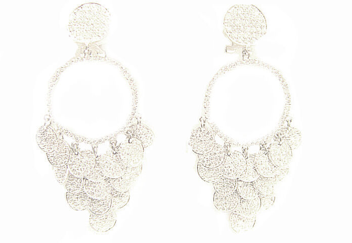DIAMOND EARRING ROUND BRILLIANT PAVE PRONG SET DANGLE 8.80 CT 18 K F VS1/2