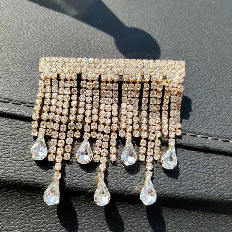 Autumn New Suit Accessories Are Fashionable, Exquisite and Simple Diamond Tassel