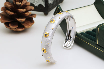 Vintage Style S925 Silver Ring Bracelet