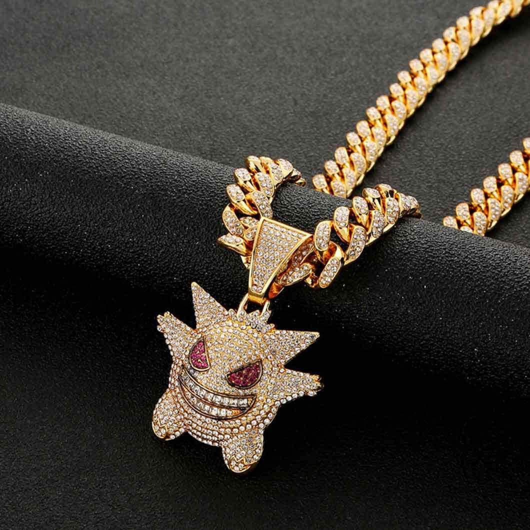 Cuban Link Chain, 18K Gold Plated Jewelry Men/Women Titanium Steel Necklace Hip