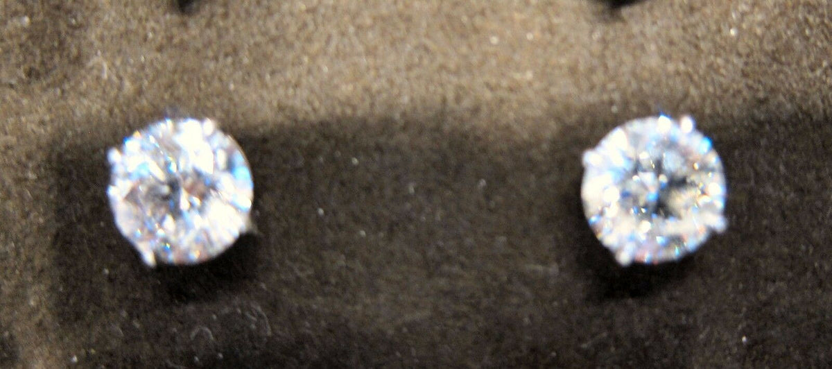 DIAMOND STUD 2.02 CT TOTAL WEIGHT EARRING