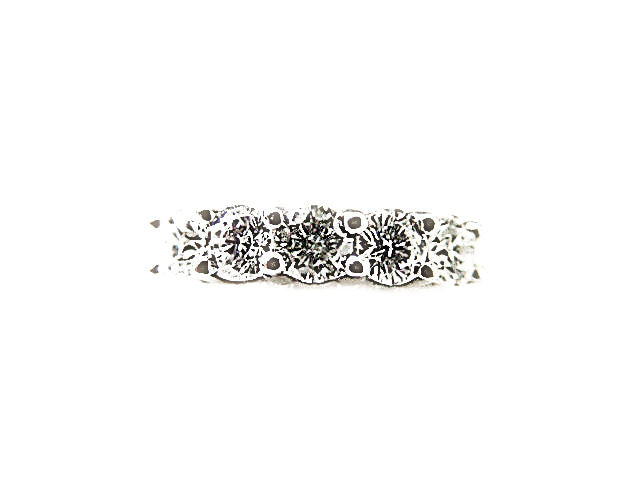 DIAMOND 5 ROUND BR SHAPE COMMON PRONG SET BAND DIAMOND WEDDING BAND DIAMOND RING