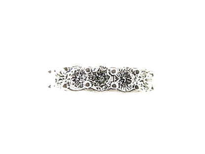 DIAMOND 5 ROUND BR SHAPE COMMON PRONG SET BAND DIAMOND WEDDING BAND DIAMOND RING