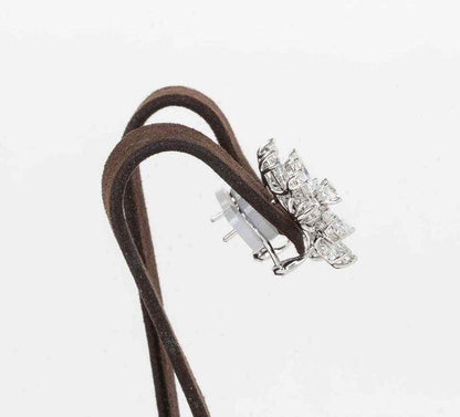 Classic Diamond Gold Cluster Earrings