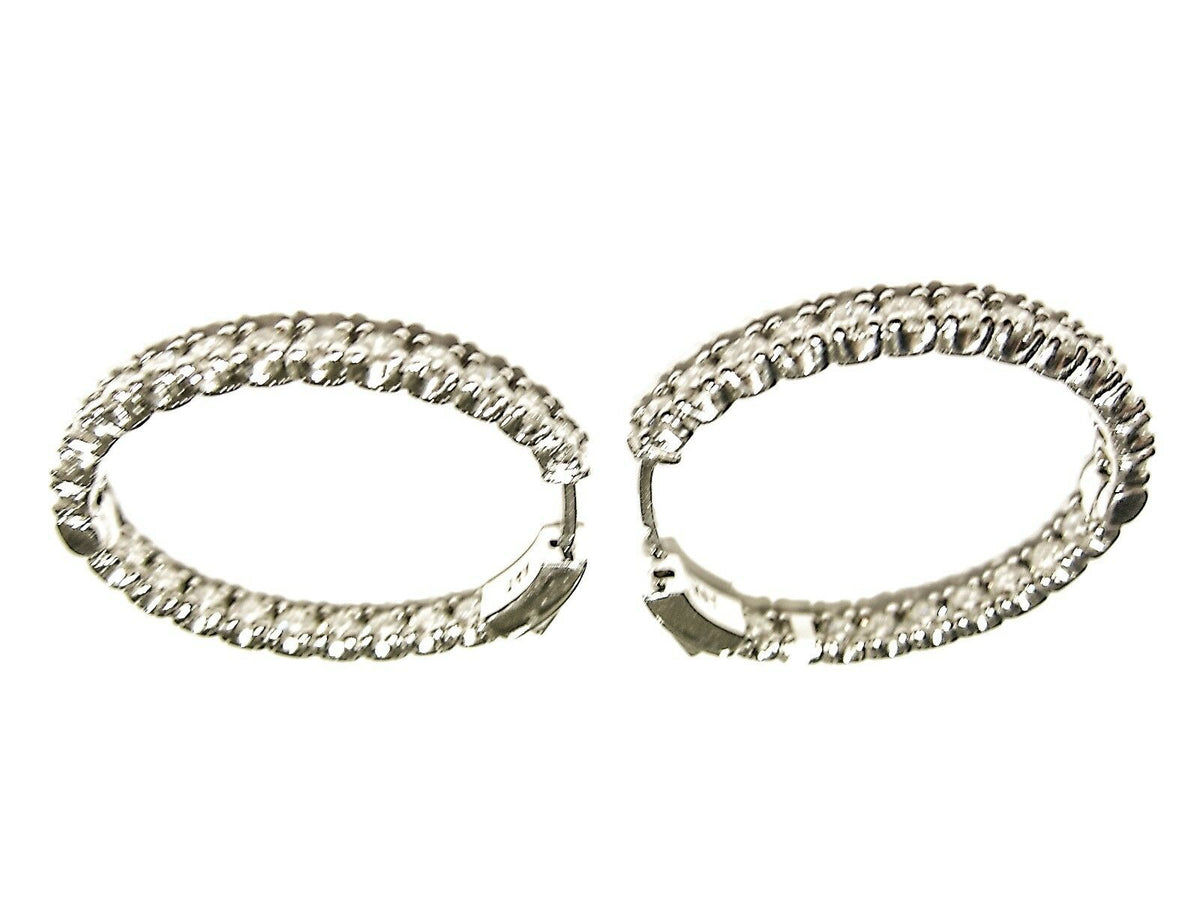 DIAMOND OVALISH STYLE ROUND BRILLIANT INSIDE OUTSIDE SET DIAMOND