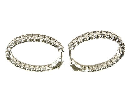 DIAMOND OVALISH STYLE ROUND BRILLIANT INSIDE OUTSIDE SET DIAMOND
