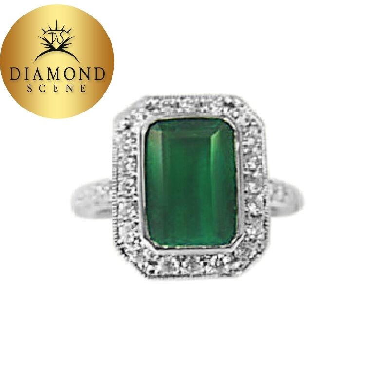EMERALD RECTANGLE SH 10.39X7.32X4.02MM DIAMOND ROUND