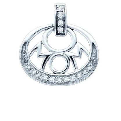 Gold and Diamond 62280 0.12Ctw Diamond Mom Pendant - 925WP