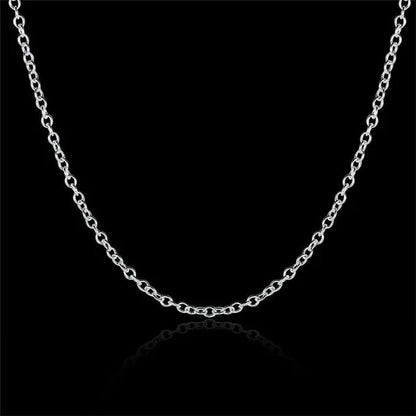 Wholesale Price High Quality 5Pcs/Lot Simple Fashion 925 Silver 1Mm Basic Chain
