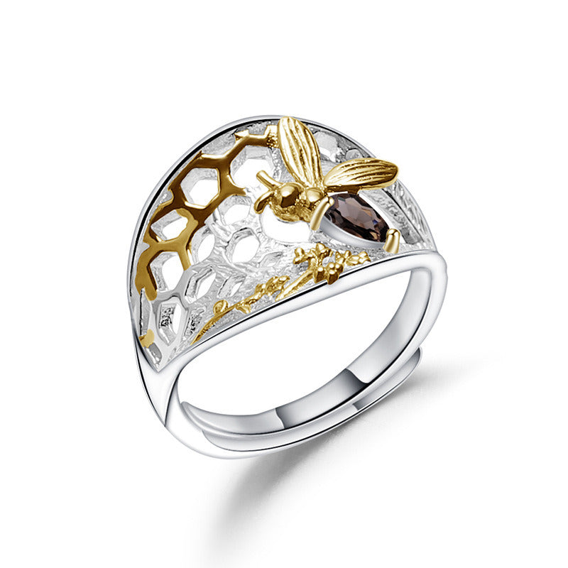 Designer Natural Wind Opening Adjustable Ring