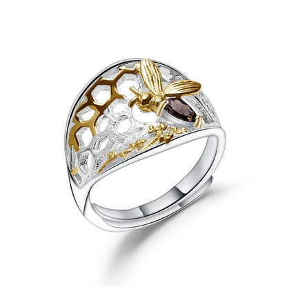 Designer Natural Wind Opening Adjustable Ring