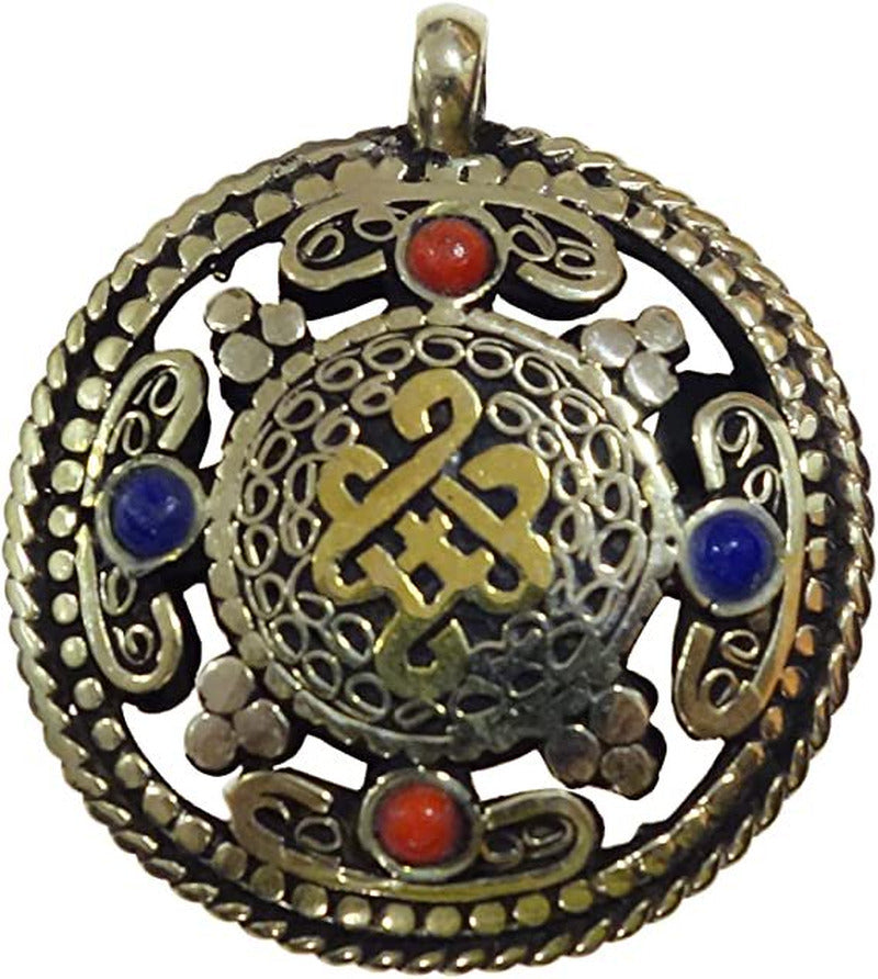 Handmade Designer Pendants for Women & Men, Coral & Lapis Lazuli Gemstone Pendan