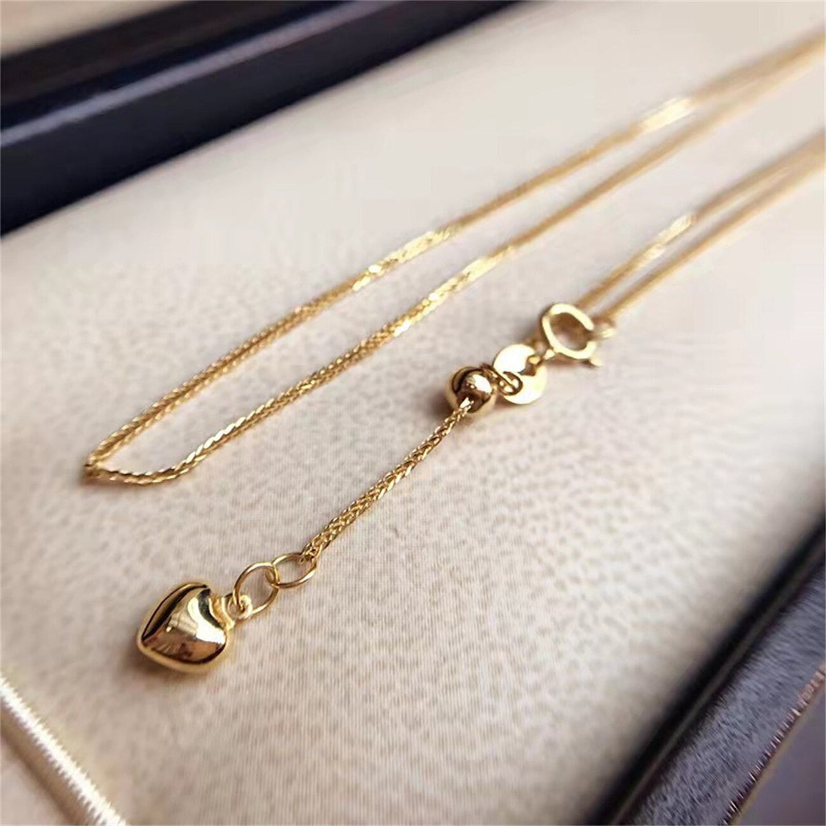 Necklace Chains for Jewelry Making18K Solid Double O Chain Necklace Yellow Rose