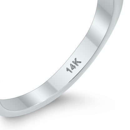 1/8 Carat TW Diamond V Ring in 14K White Gold (K-L Color, I2-I3 Clarity)