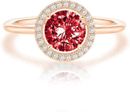 Crystal 14K White Gold Plated Birthstone Rings | Rings for Women