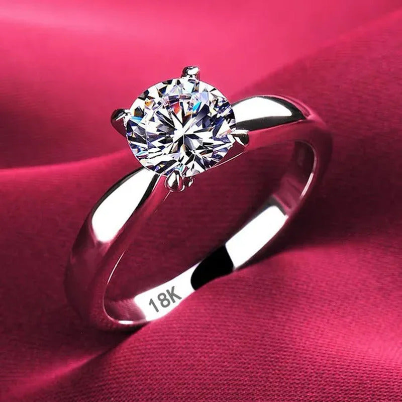 Forever Fade Platinum Ring Women'S High Quality Zircon Ring Original Tibetan Sil