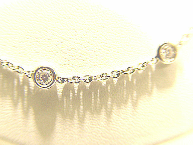 DIAMOND ROUND BRILLIANT SHAPE DIAMOND BY YARD NECKLACE