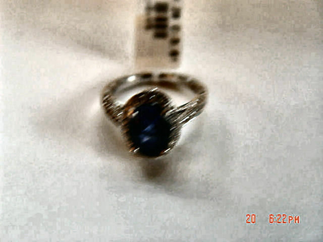 AGL CERTIFICATE NATURAL SAPPHIRE OVAL SHAPE DIAMOND ROUND BRILLIANT SHAPE RING