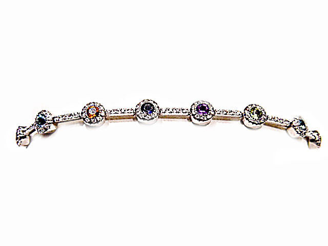 13 COLOR STONE CITRINE PINK SAPPHIRE BLUE TOPAZ PERIDOT AMETHYST 18 K