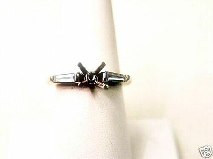 .38 CT DIAMOND 2 TAPERED BAGUETTE SHAPE SETTING IN PLATINUM